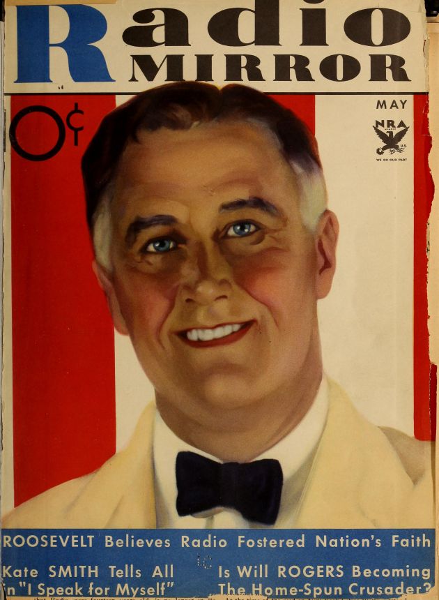 RADIO MIRROR magazine side cover  May 1934