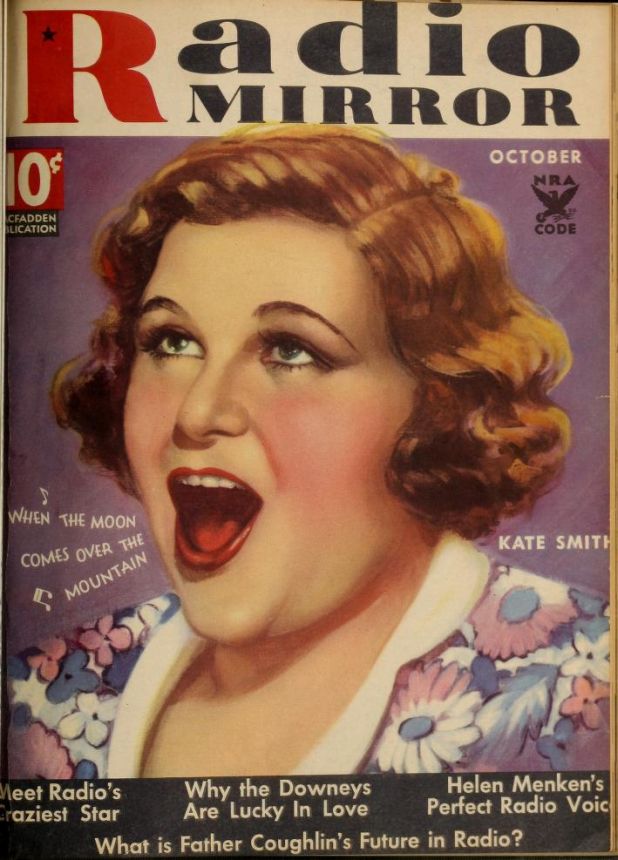 RADIO MIRROR magazine side cover  October 1934