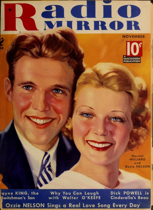 RADIO MIRROR magazine side cover  November 1934