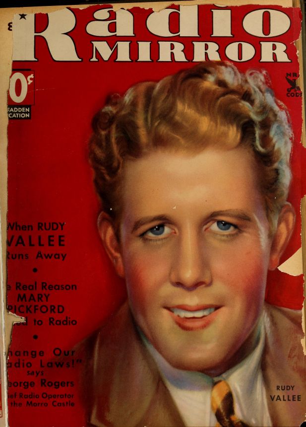 RADIO MIRROR magazine side cover  December 1934