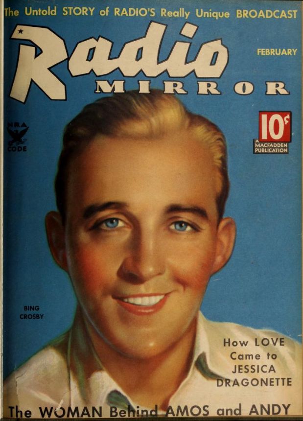RADIO MIRROR magazine side cover  February 1935