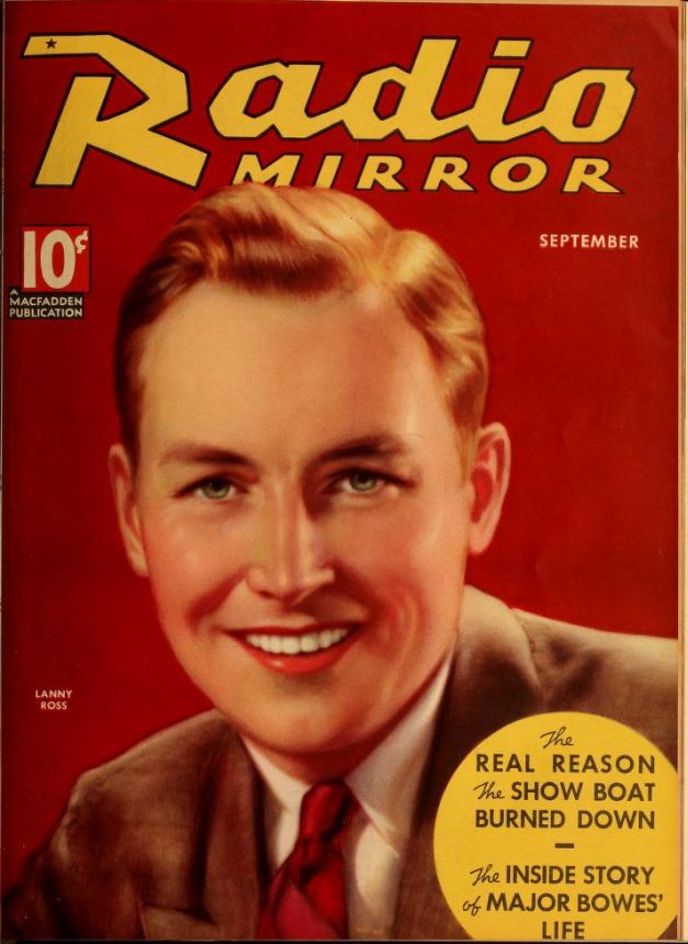 RADIO MIRROR magazine side cover  September 1935