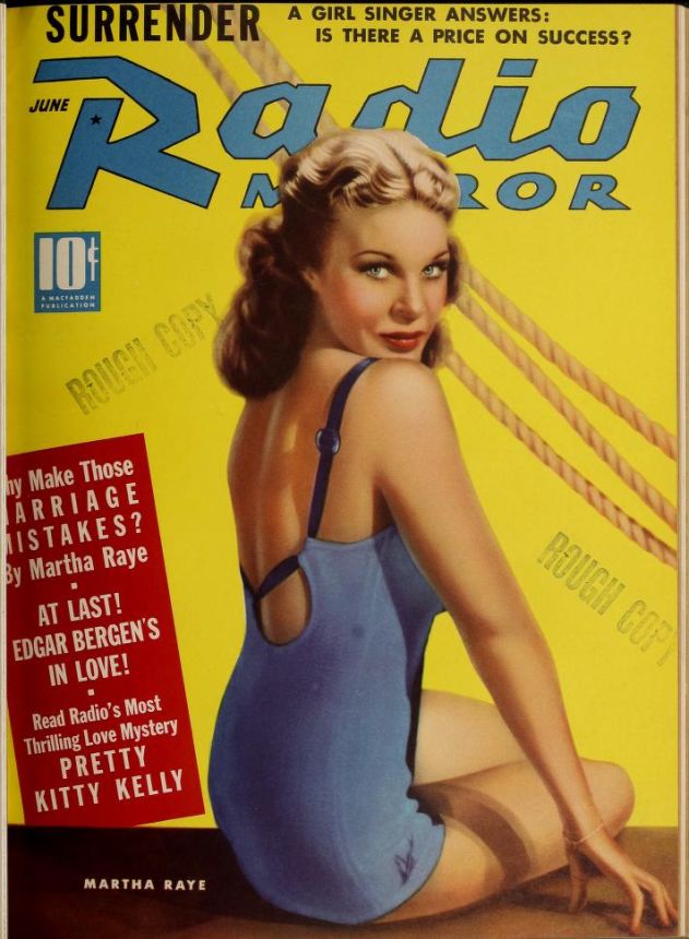 RADIO MIRROR magazine side cover  June 1939