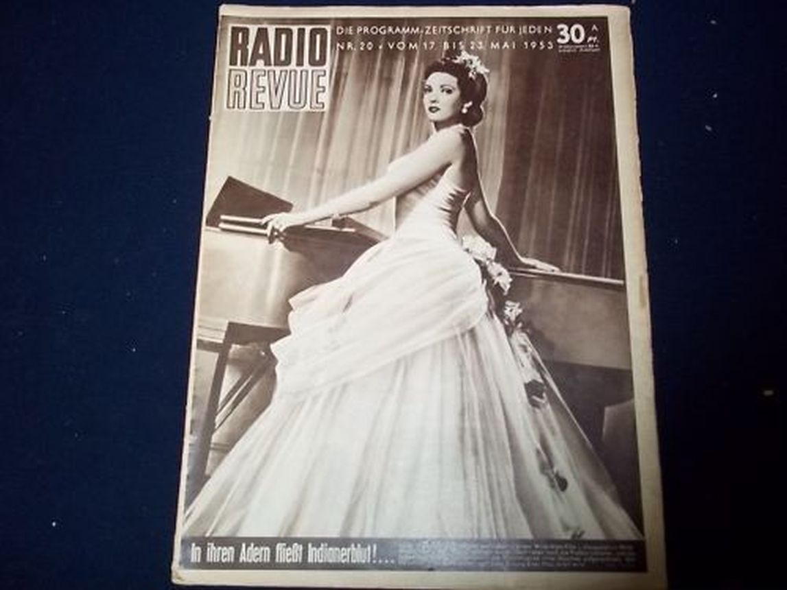 RADIO REVUE (AT) magazine side cover 23 May 1953