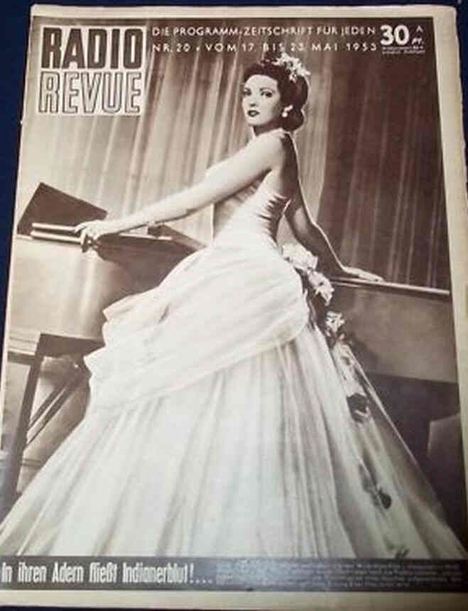 RADIO REVUE magazine side cover Issue 20 23 May 1953