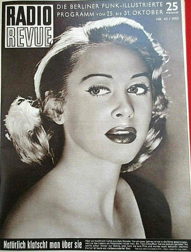 RADIO REVUE magazine side cover Issue 43 25 October 1953