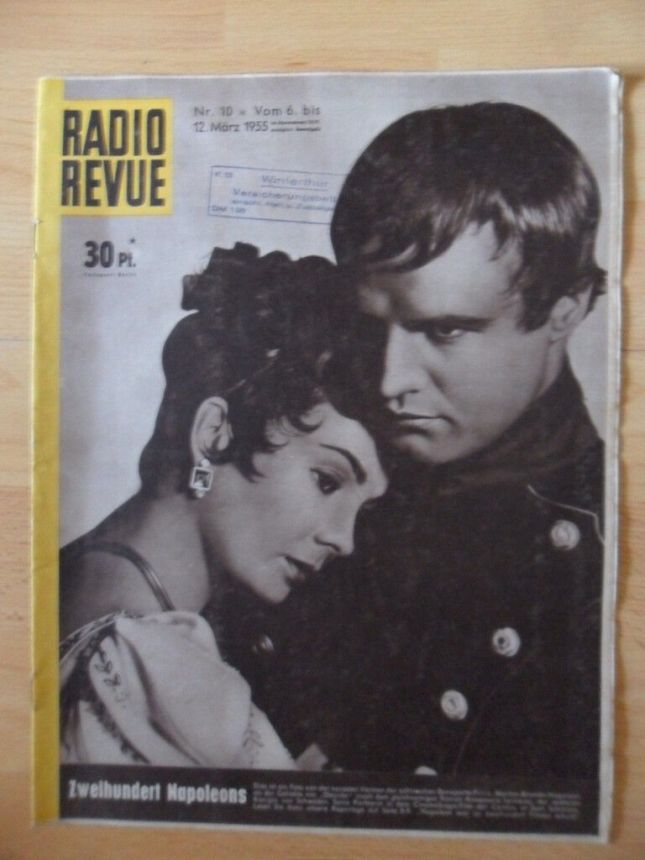 RADIO REVUE (AT) magazine side cover 6 March 1955