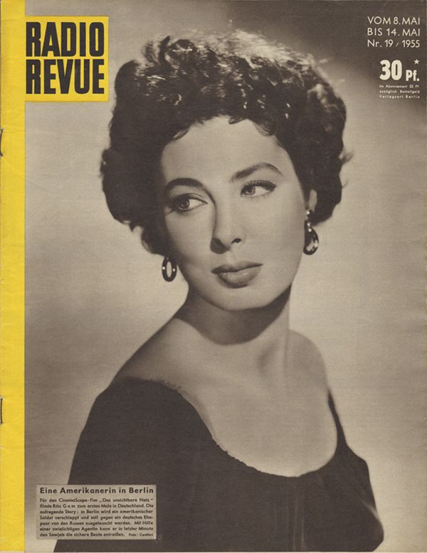 RADIO REVUE magazine side cover Issue 19 8 May 1955