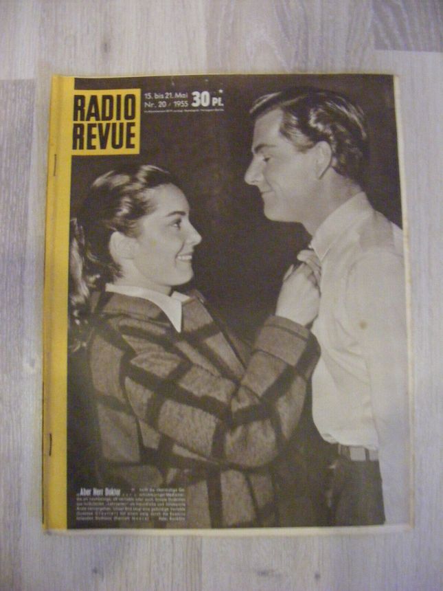RADIO REVUE (AT) magazine side cover 15 May 1955