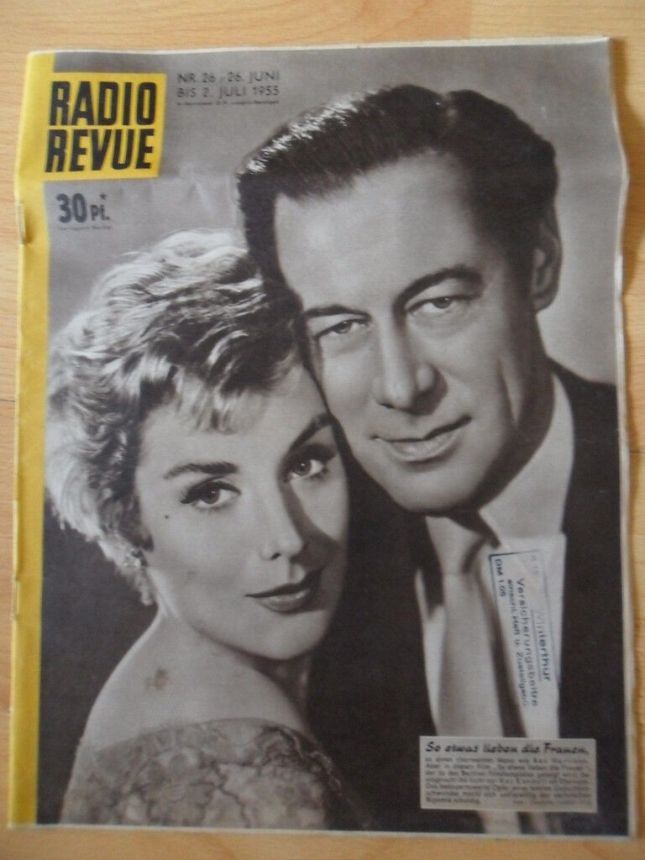 RADIO REVUE (AT) magazine side cover 26 June 1955