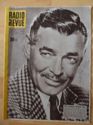 RADIO REVUE magazine side cover Issue 34 21 August 1955