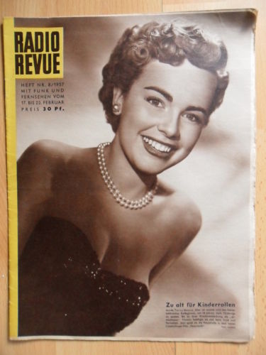 RADIO REVUE magazine side cover Issue 8 17 February 1957