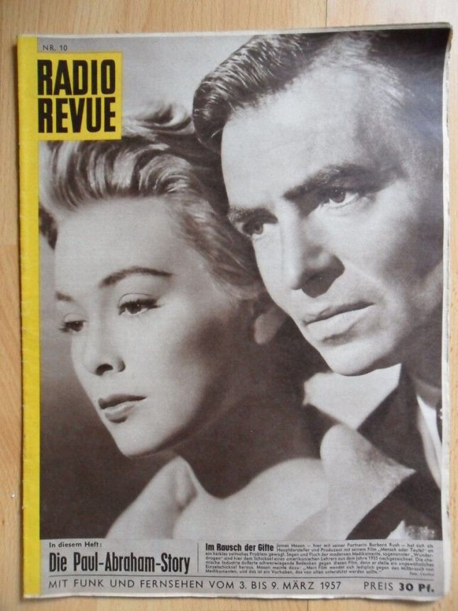 RADIO REVUE (AT) magazine side cover 3 March 1957