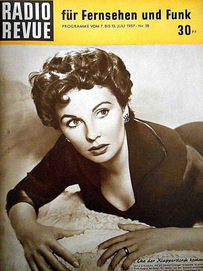 RADIO REVUE magazine side cover Issue 28 13 July 1957