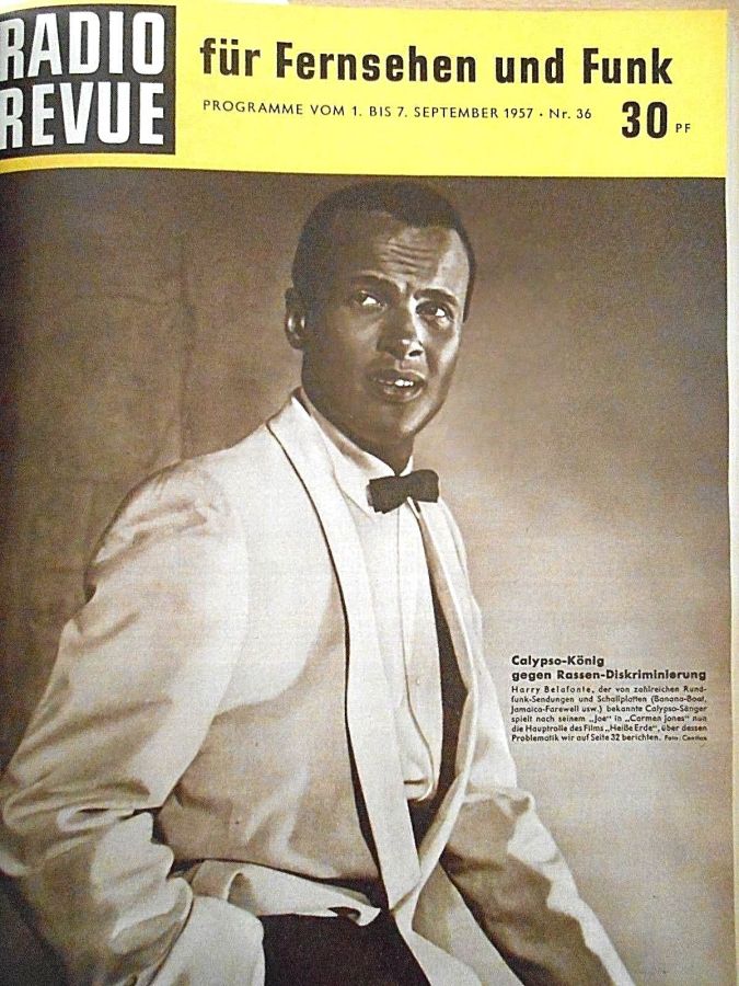 RADIO REVUE magazine side cover Issue 36 7 September 1957