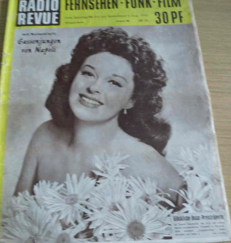 RADIO REVUE magazine side cover Issue 30   1959