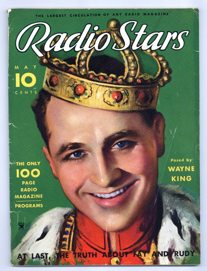 RADIO STARS magazine side cover  May 1934