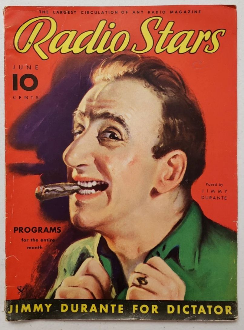 RADIO STARS magazine side cover  June 1934