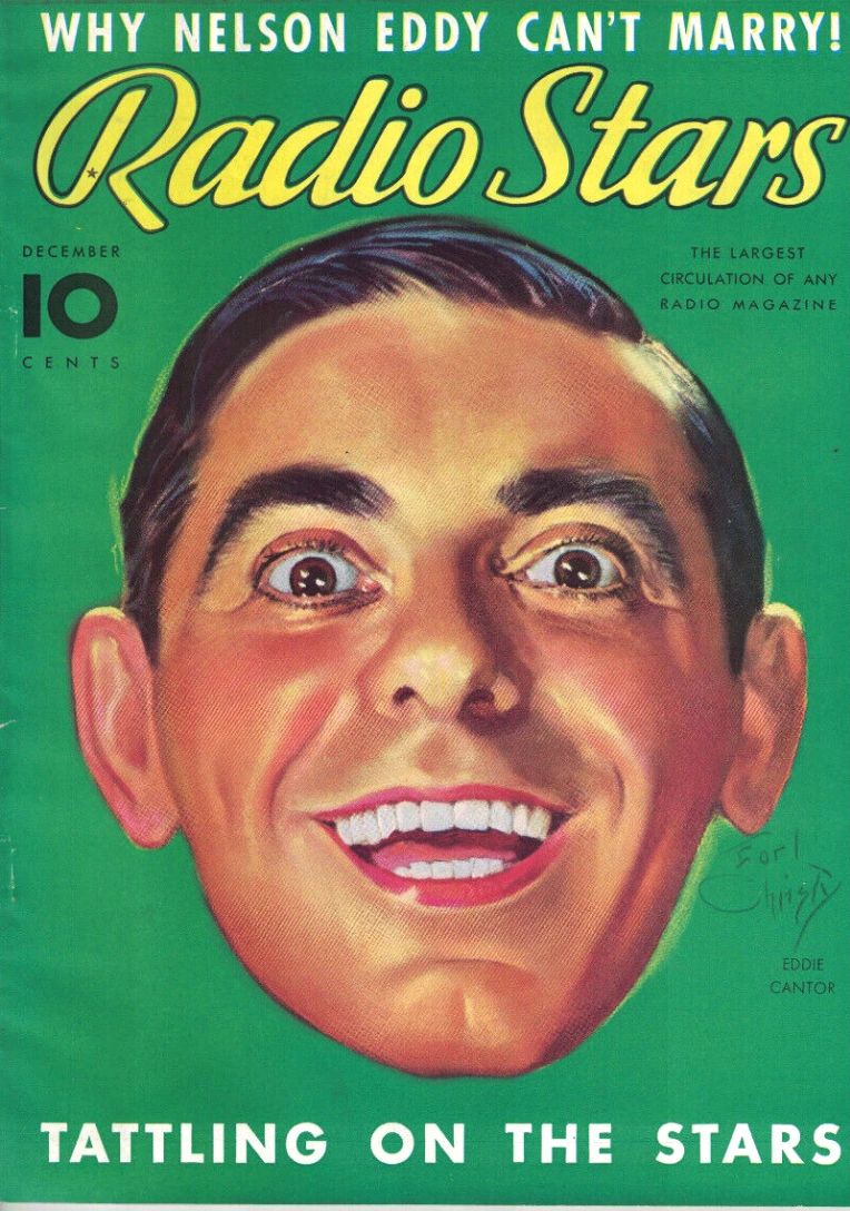 RADIO STARS magazine side cover  December 1936