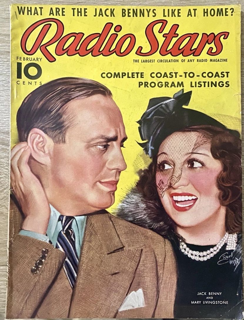 RADIO STARS magazine side cover  February 1938