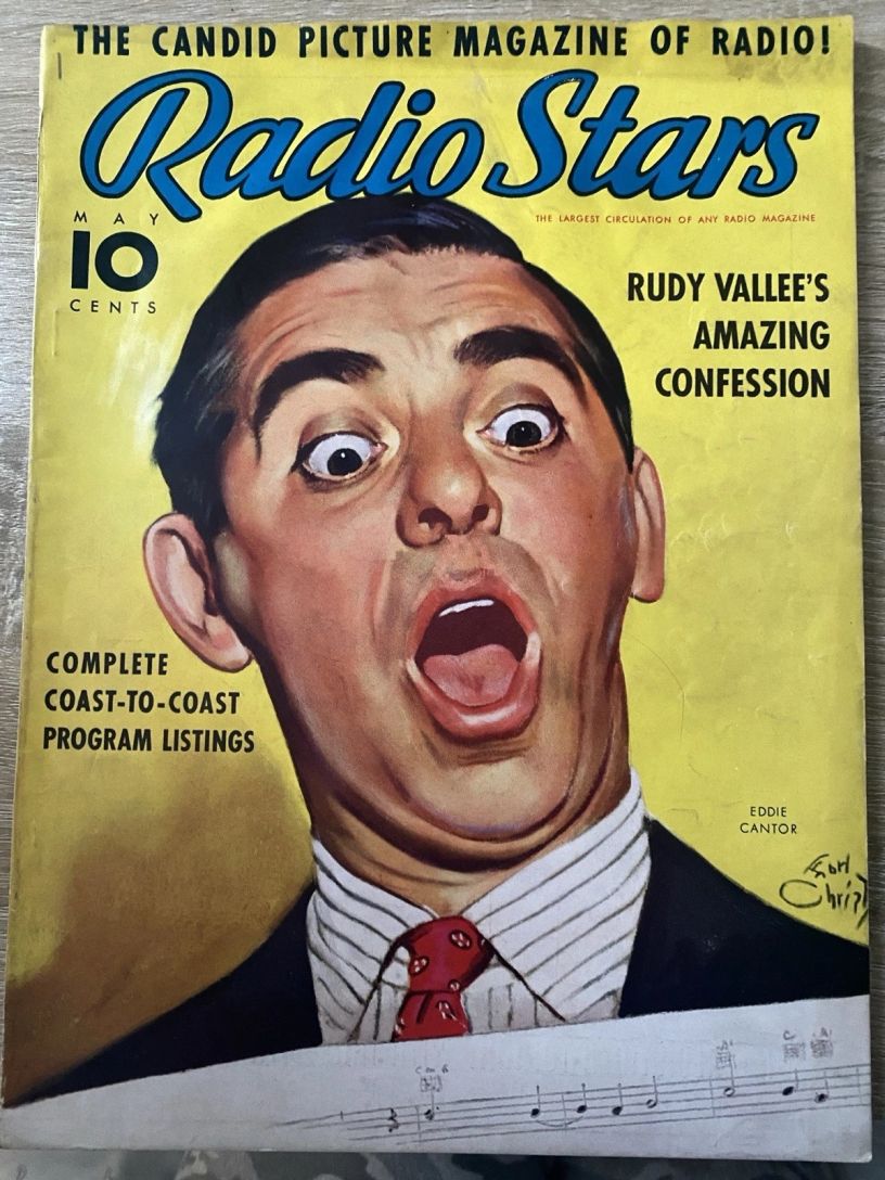 RADIO STARS magazine side cover  May 1938