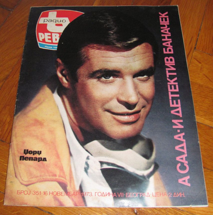 RADIO TV REVIJA magazine side cover  November 1973