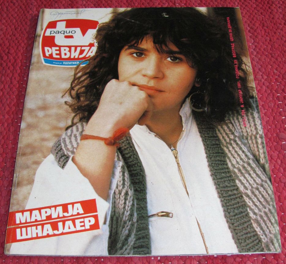 RADIO TV REVIJA magazine side cover  January 1981