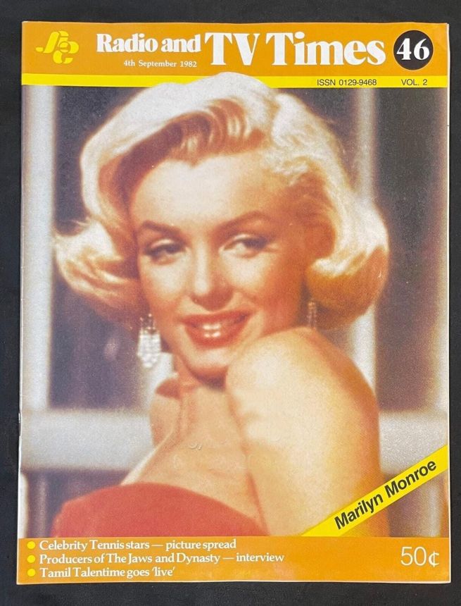 RADIO AND TV TIMES magazine side cover 4 September 1982