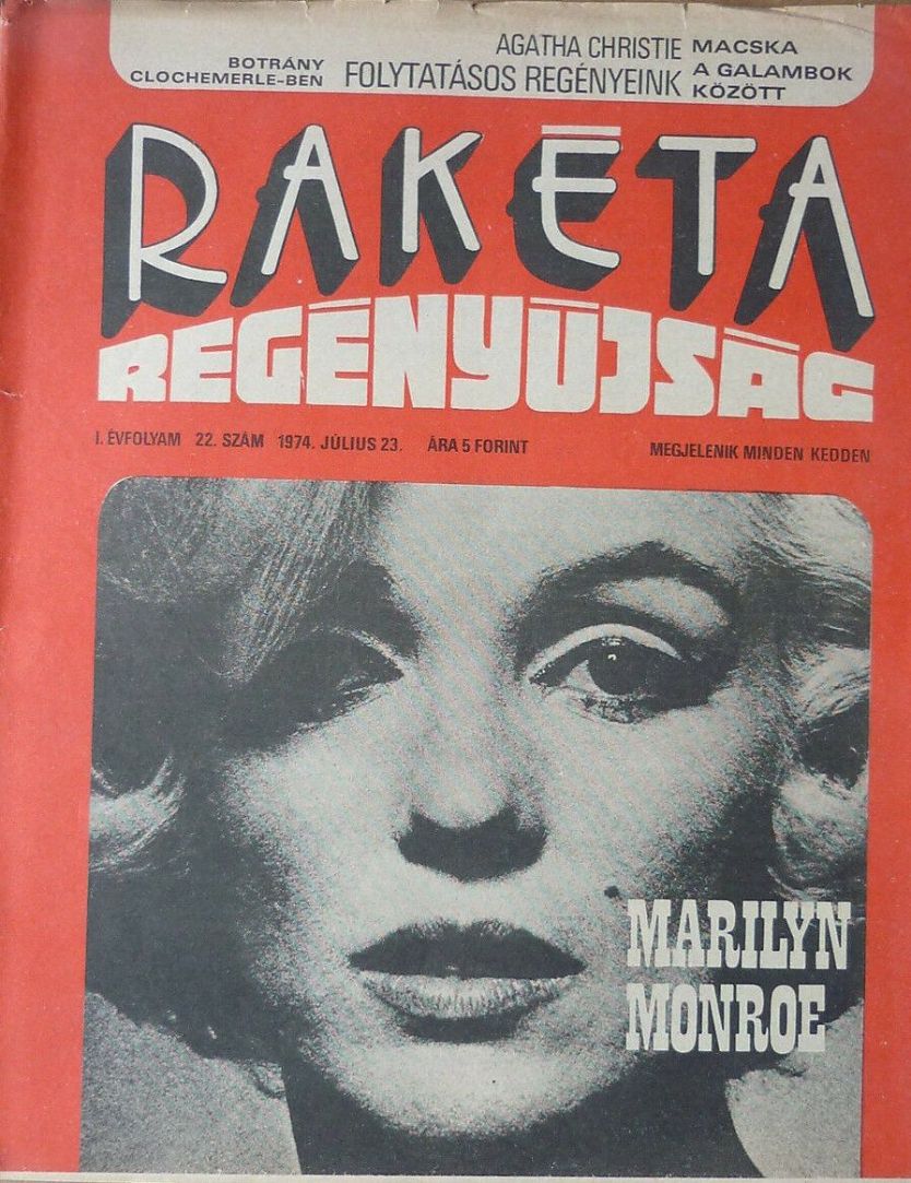 RAKETA REGENYUJSAG magazine side cover Issue 22 23 July 1974