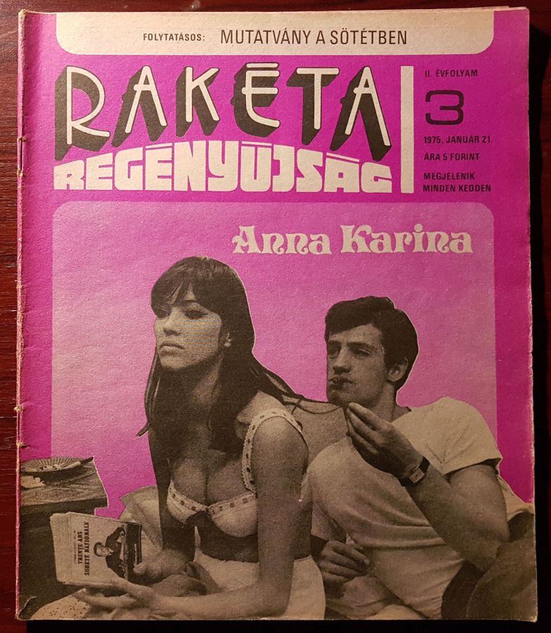 RAKETA REGENYUJSAG magazine side cover Issue 3 21 January 1975