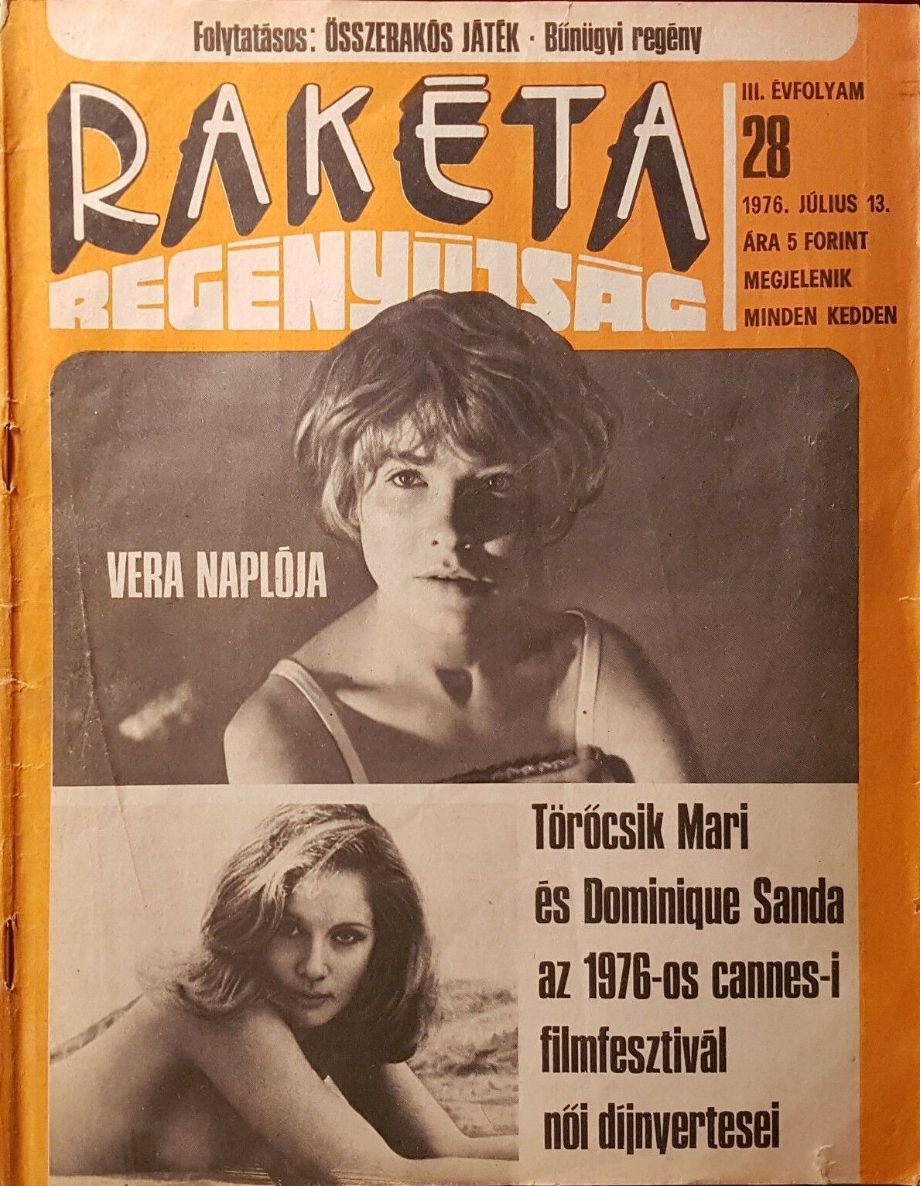 RAKETA REGENYUJSAG magazine side cover Issue 28 13 July 1976