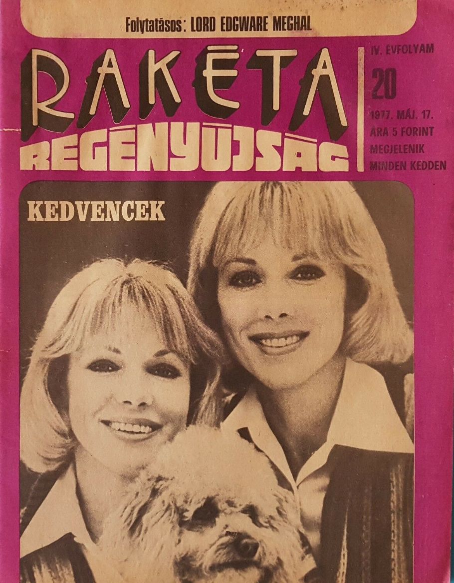 RAKETA REGENYUJSAG magazine side cover Issue 20 17 May 1977