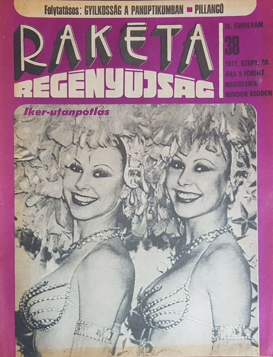 RAKETA REGENYUJSAG magazine side cover Issue 38 20 September 1977