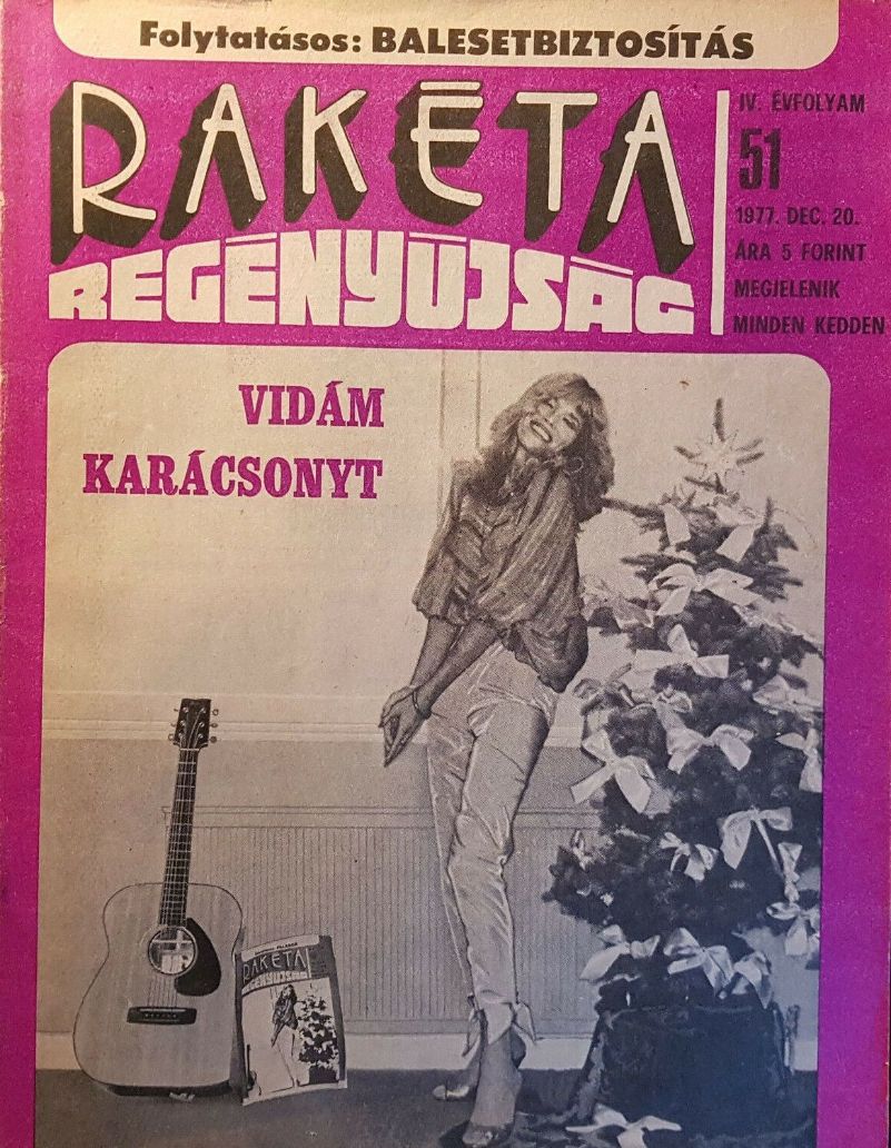 RAKETA REGENYUJSAG magazine side cover Issue 51 20 December 1977