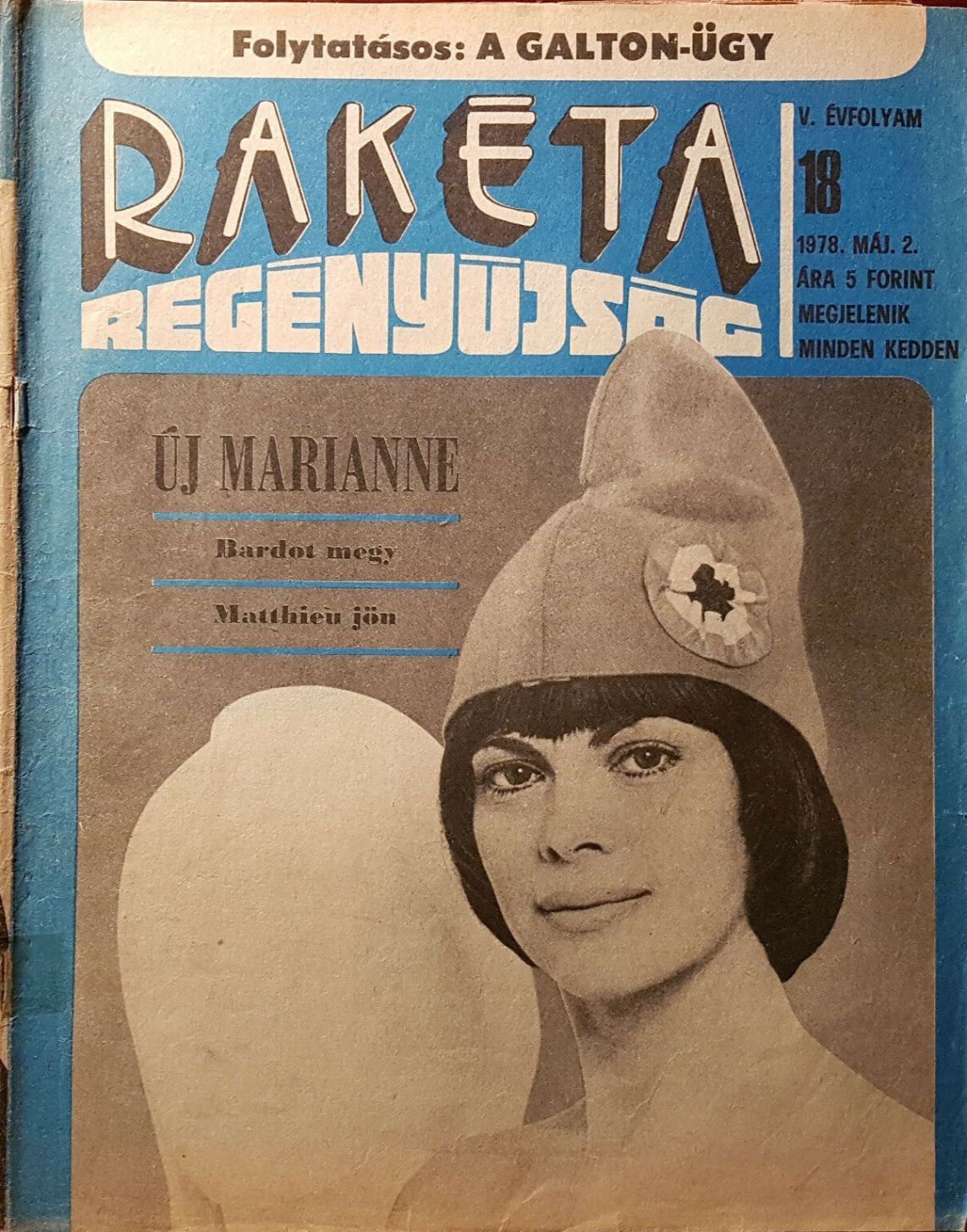 RAKETA REGENYUJSAG magazine side cover Issue 18 2 May 1978
