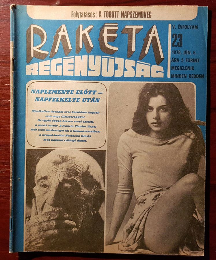 RAKETA REGENYUJSAG magazine side cover Issue 23 6 June 1978