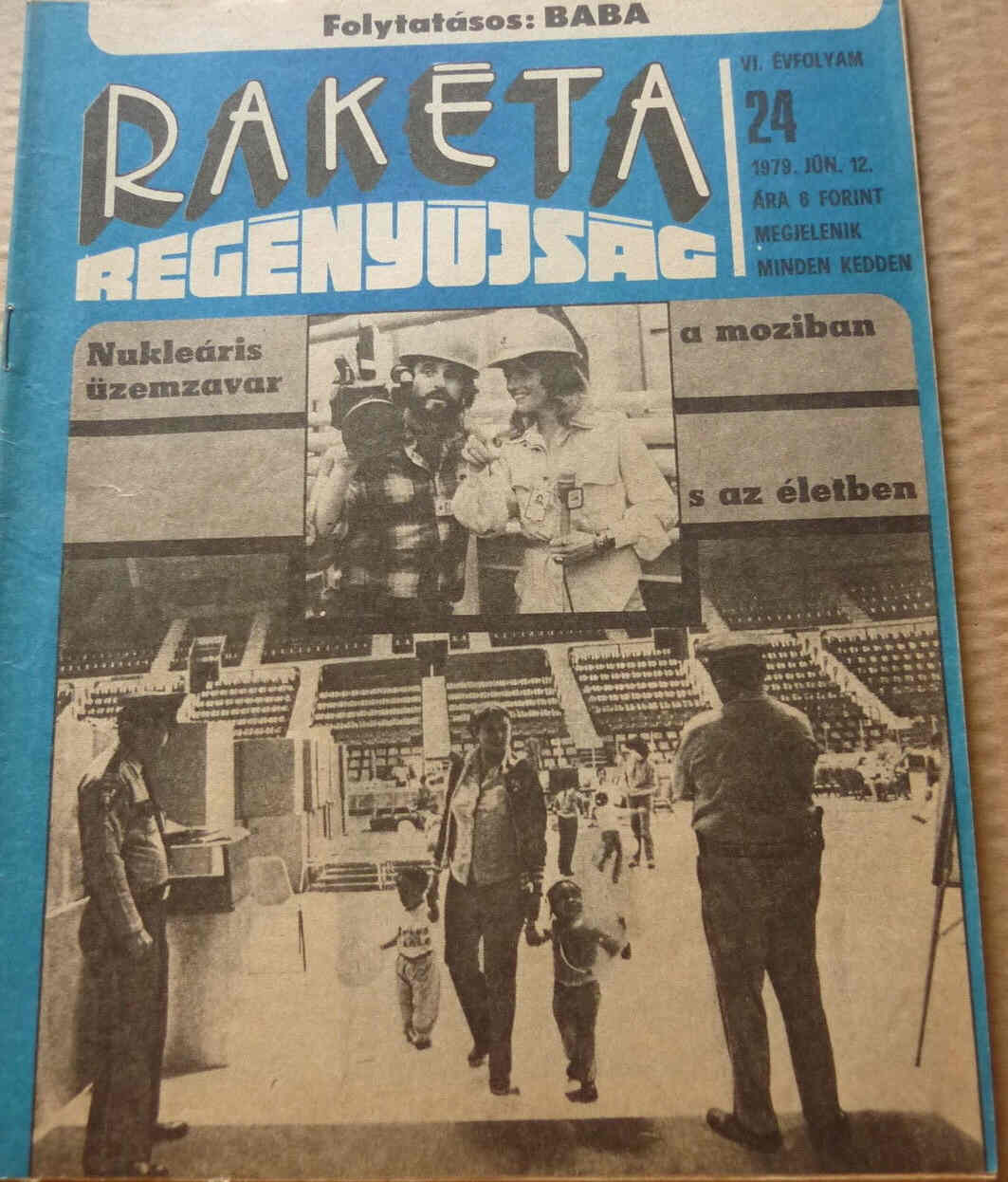 RAKETA REGENYUJSAG magazine side cover Issue 24 12 June 1979