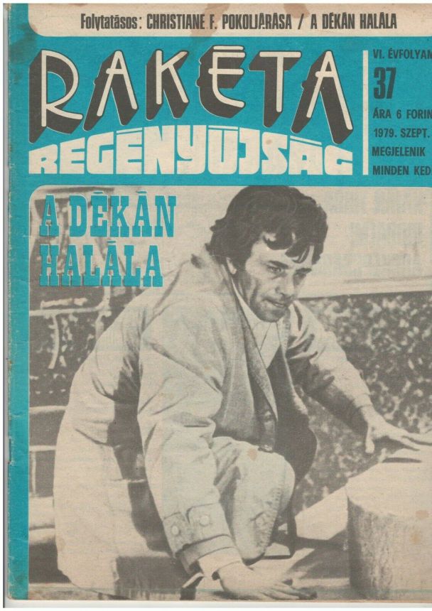 RAKETA REGENYUJSAG magazine side cover Issue 37 12 September 1979