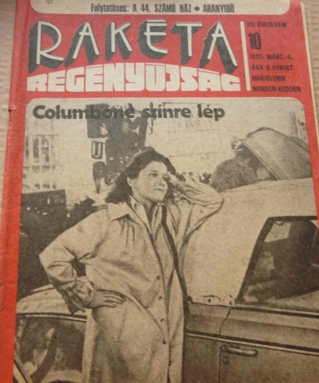 RAKETA REGENYUJSAG magazine side cover Issue 10 4 March 1980