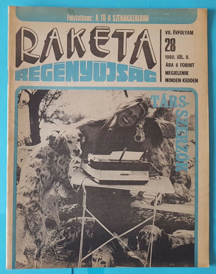 RAKETA REGENYUJSAG magazine side cover Issue 28 8 July 1980