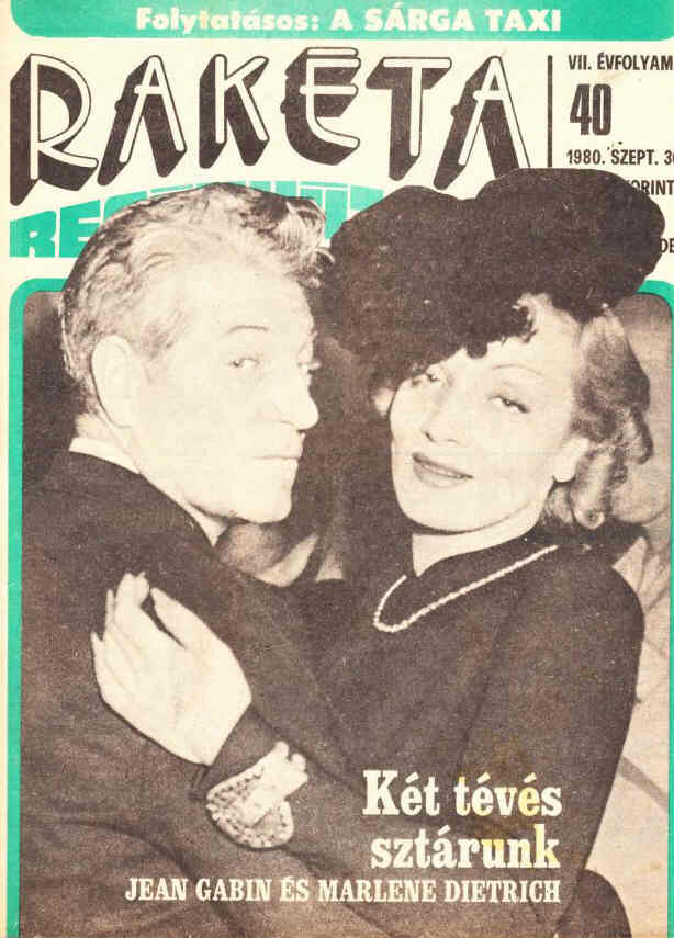RAKETA REGENYUJSAG magazine side cover Issue 40 30 September 1980