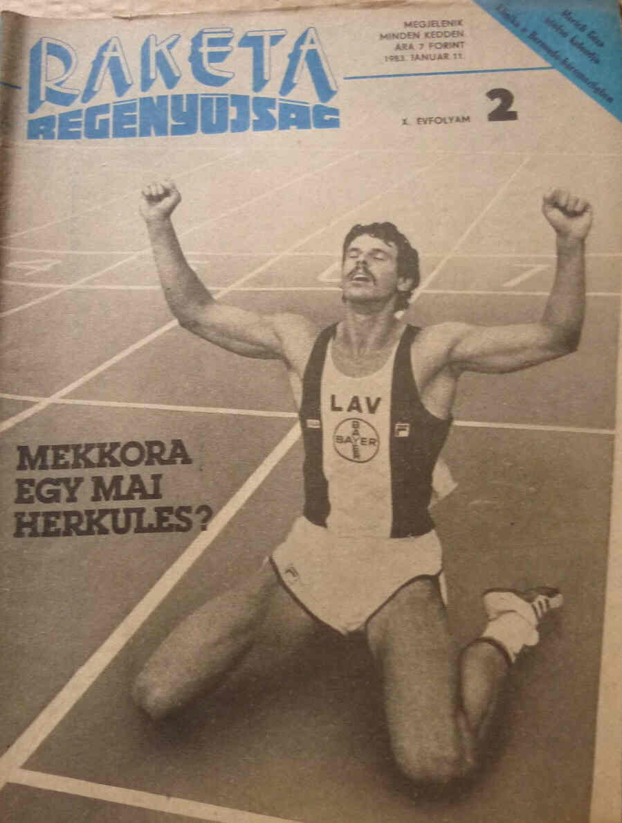 RAKETA REGENYUJSAG magazine side cover Issue 2 11 January 1983