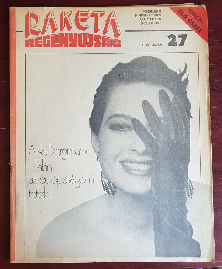 RAKETA REGENYUJSAG magazine side cover Issue 27 5 July 1983