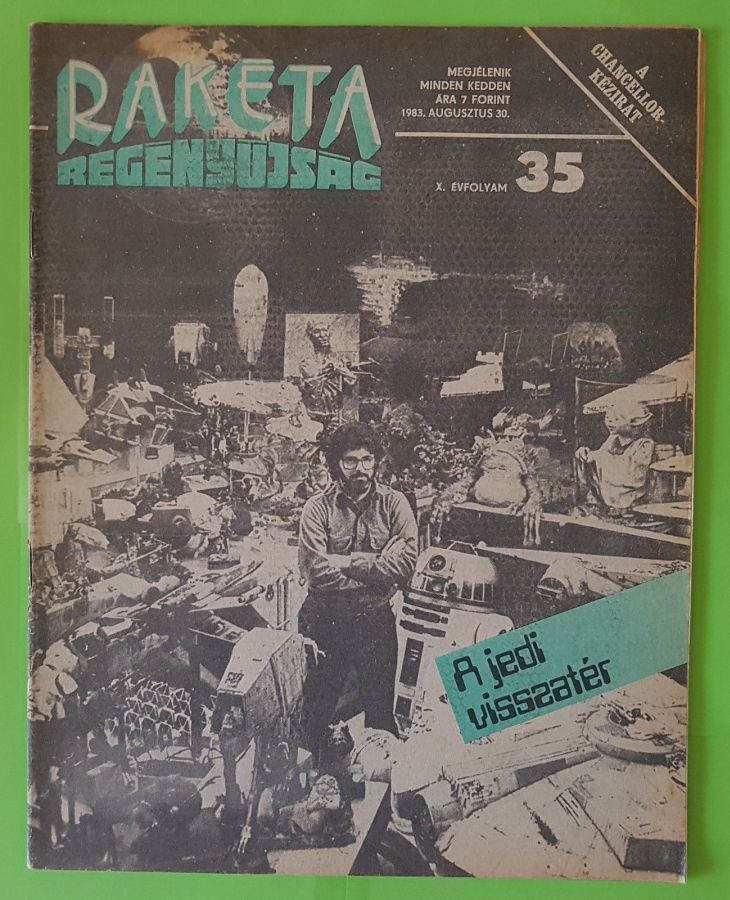 RAKETA REGENYUJSAG magazine side cover Issue 35 30 August 1983