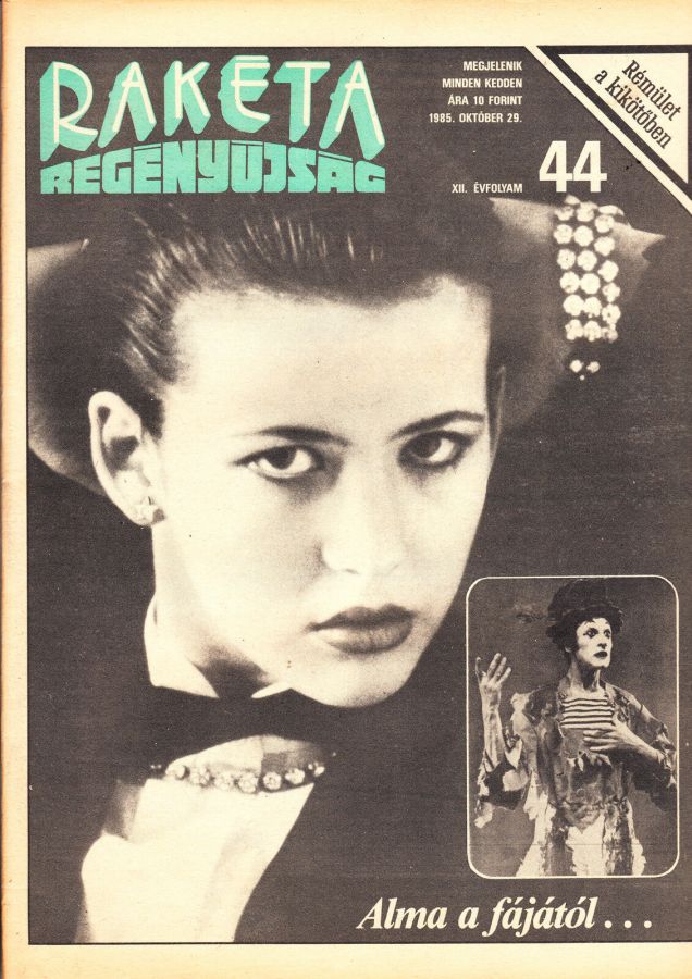 RAKETA REGENYUJSAG magazine side cover Issue 44 29 October 1985