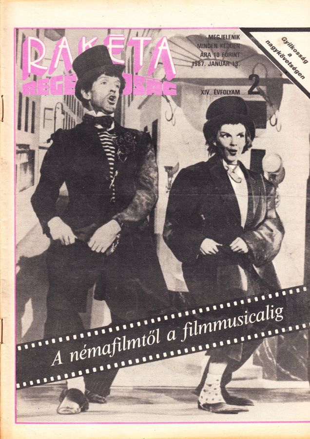 RAKETA REGENYUJSAG magazine side cover Issue 2 13 January 1987
