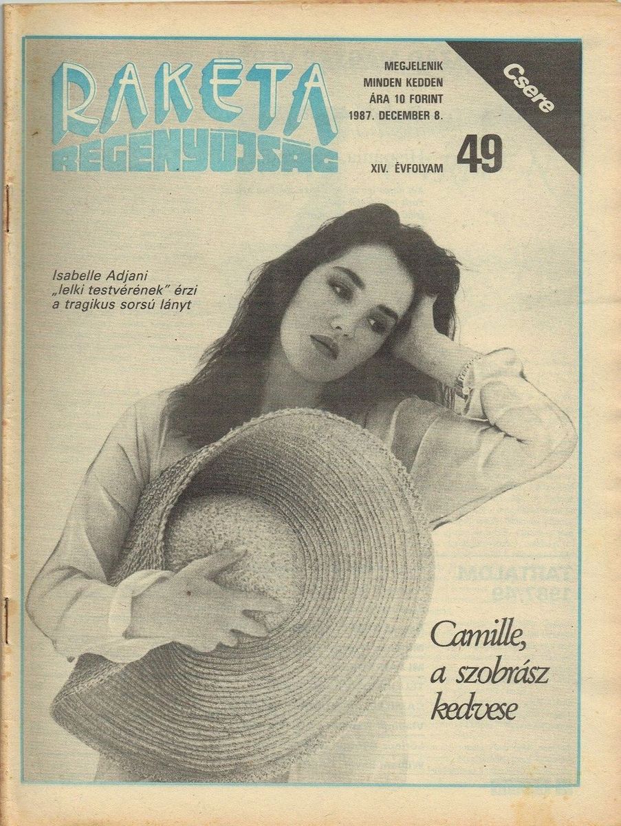 RAKETA REGENYUJSAG magazine side cover Issue 49 8 December 1987