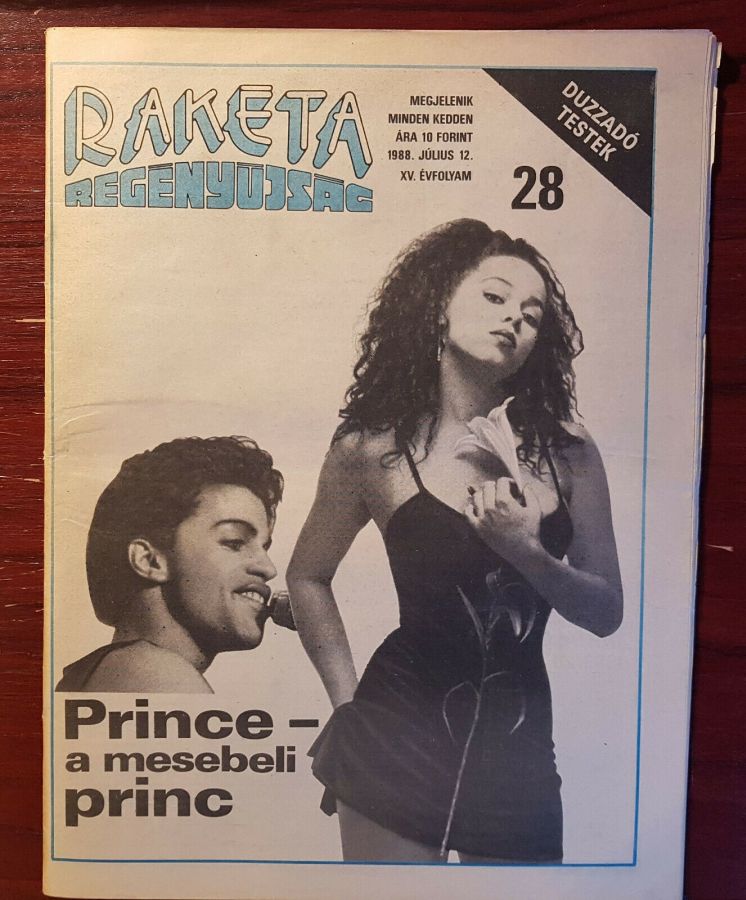 RAKETA REGENYUJSAG magazine side cover Issue 28 12 July 1988