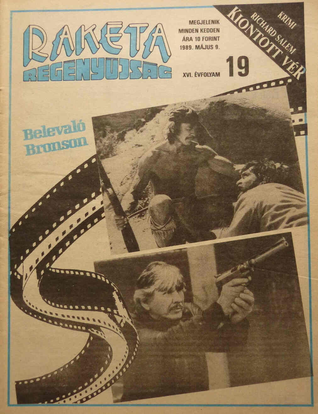 RAKETA REGENYUJSAG magazine side cover Issue 19 9 May 1989