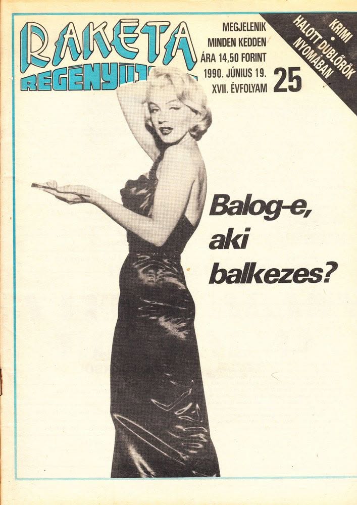 RAKETA REGENYUJSAG magazine side cover Issue 25 19 June 1990